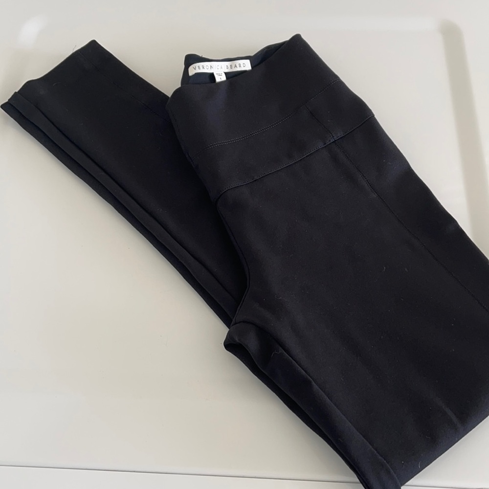 Veronica Beard High Rise Form Fitting Scuba Legging Pants 6